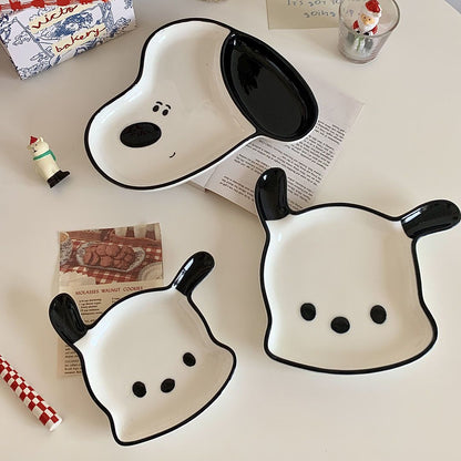 Snoopy & Pochacco Themed Plates