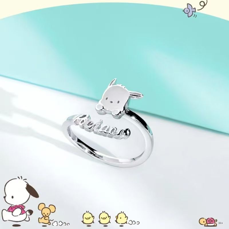 Pochacco Cute Cartoon & Minimalist Design Finger Ring