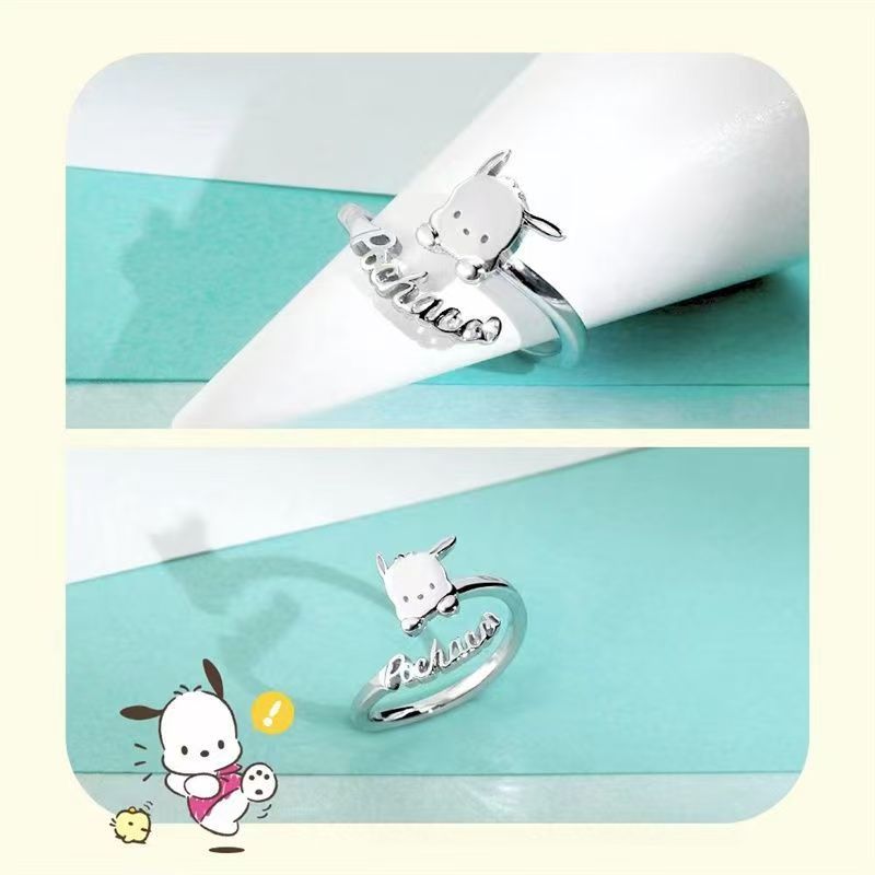 Pochacco Cute Cartoon & Minimalist Design Finger Ring