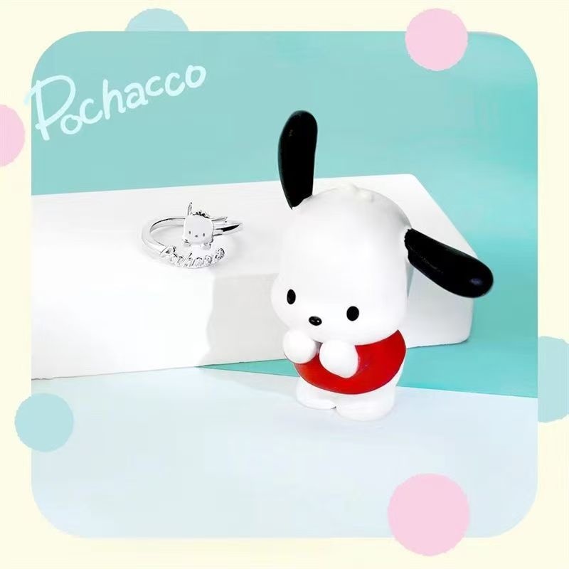 Pochacco Cute Cartoon & Minimalist Design Finger Ring
