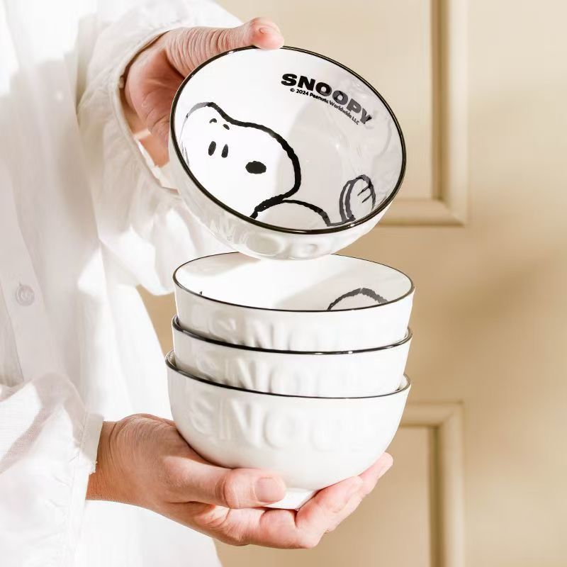 Snoopy Licensed Ceramic Bowl Set