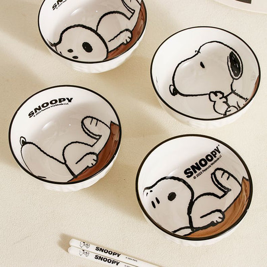 Snoopy Licensed Ceramic Bowl Set