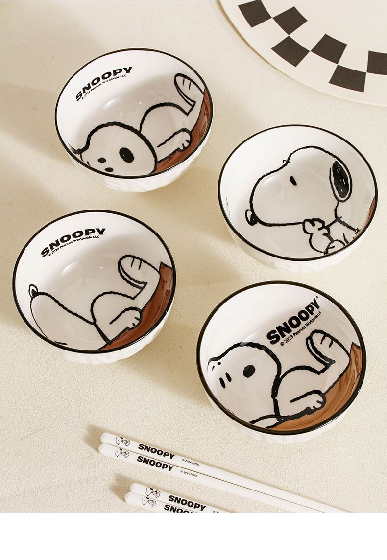 Snoopy Licensed Ceramic Bowl Set