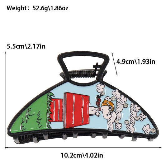 Snoopy Cartoon Hair Claw Clips 3-Piece Set