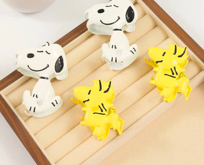Snoopy Cartoon Hair Claw Clips 3-Piece Set