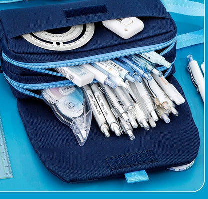 Stitch Cute Pencil Pouch, Portable Handheld Stationery Bag