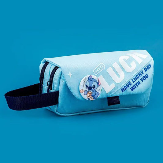 Stitch Cute Pencil Pouch, Portable Handheld Stationery Bag