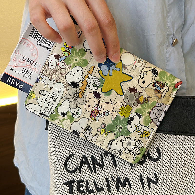 Vintage Comic Snoopy Passport Holder