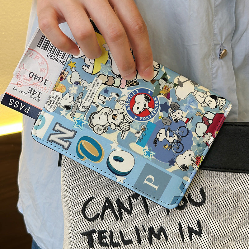 Vintage Comic Snoopy Passport Holder
