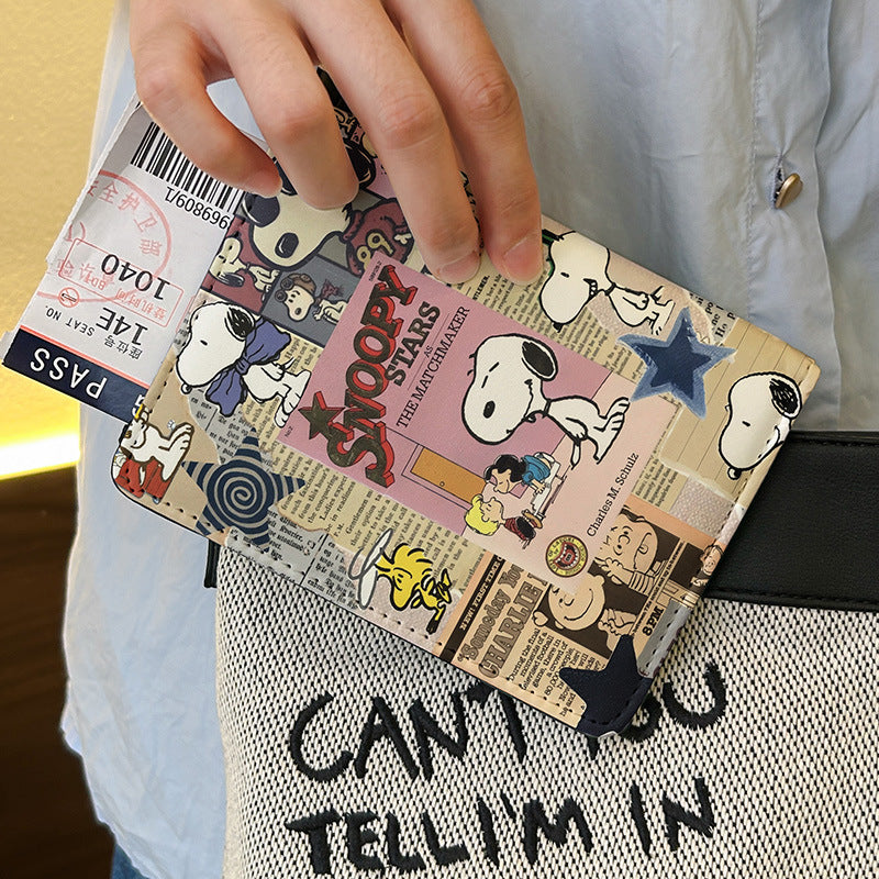 Vintage Comic Snoopy Passport Holder