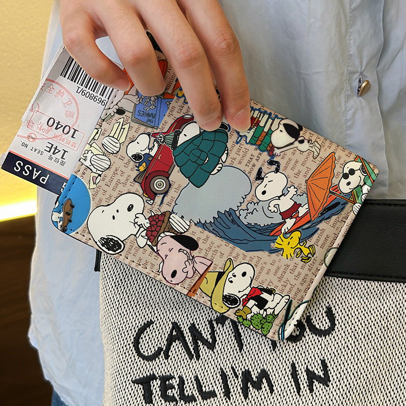 Vintage Comic Snoopy Passport Holder