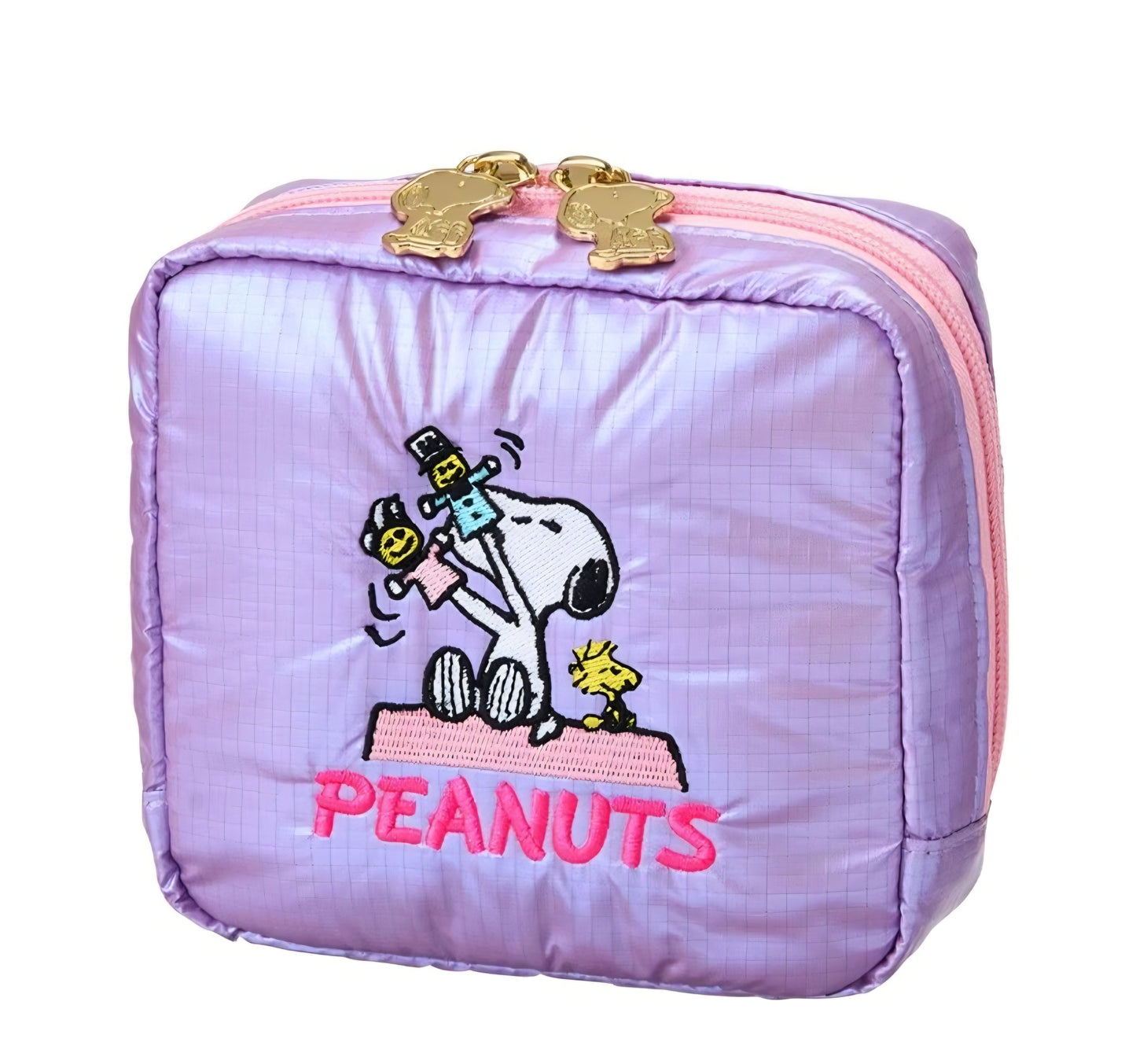 Iridescent Glossy Snoopy Embroidered Storage Bag