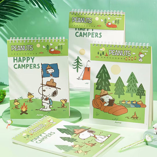 Snoopy Camping Style Spiral Notebook
