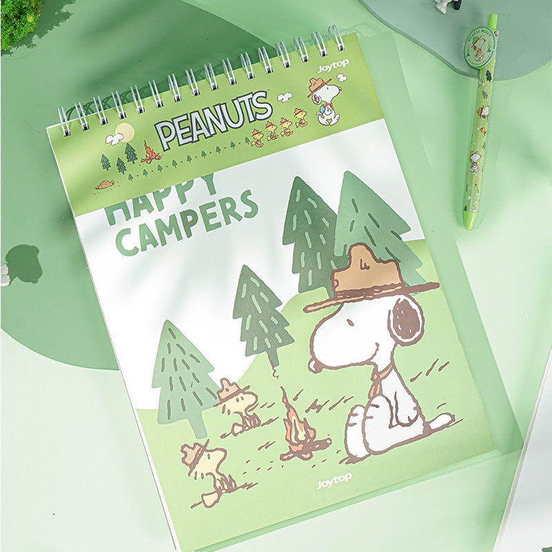 Snoopy Camping Style Spiral Notebook