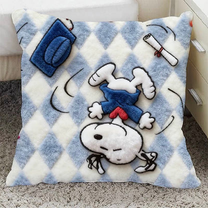 3D Embroidery Snoopy Pillow