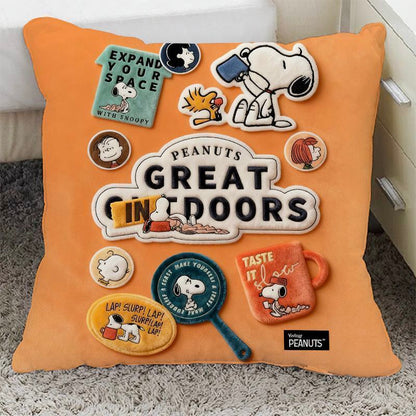 3D Embroidery Snoopy Pillow