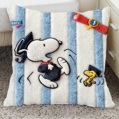 3D Embroidery Snoopy Pillow