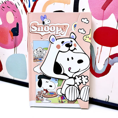 Cute Snoopy 3D Magnetic Buckle Hardcover Notebook Set
