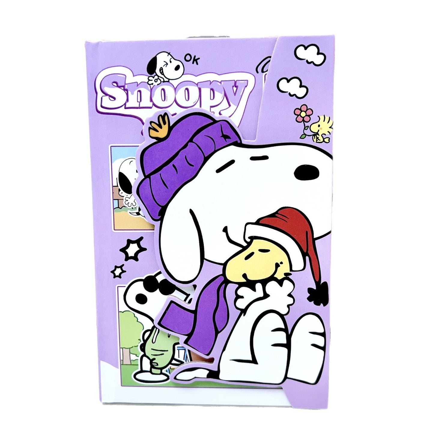 Cute Snoopy 3D Magnetic Buckle Hardcover Notebook Set