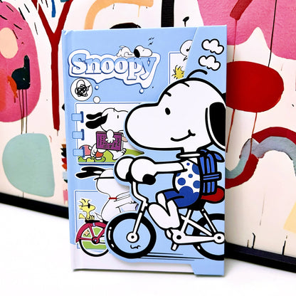 Cute Snoopy 3D Magnetic Buckle Hardcover Notebook Set