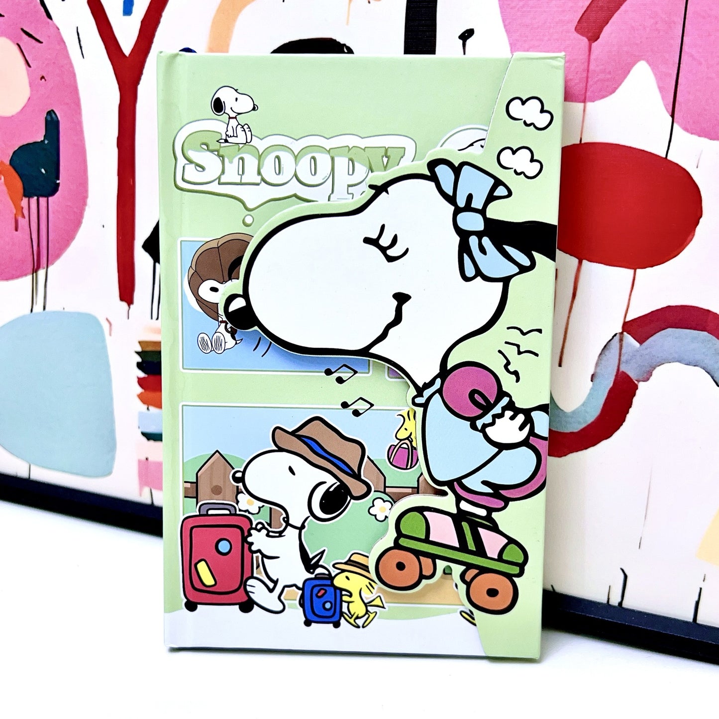 Cute Snoopy 3D Magnetic Buckle Hardcover Notebook Set