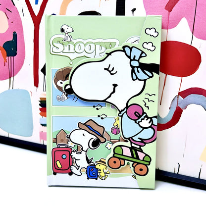 Cute Snoopy 3D Magnetic Buckle Hardcover Notebook Set