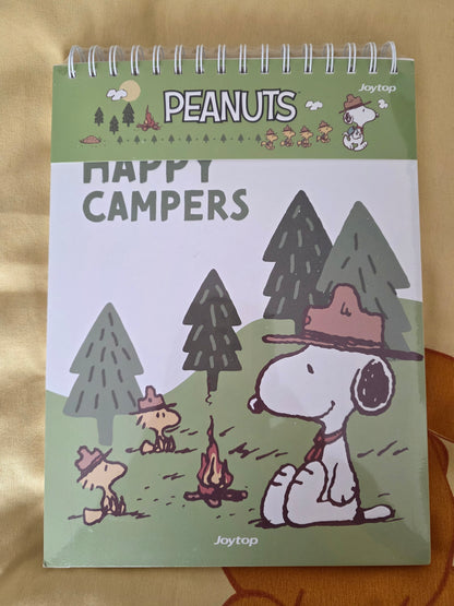 Snoopy Camping Style Spiral Notebook