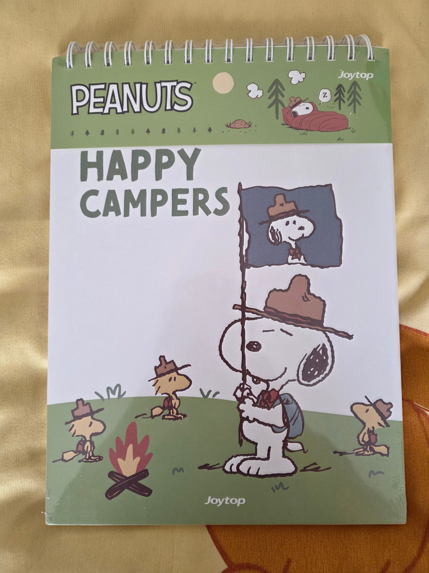 Snoopy Camping Style Spiral Notebook