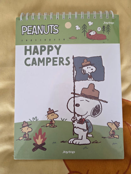 Snoopy Camping Style Spiral Notebook