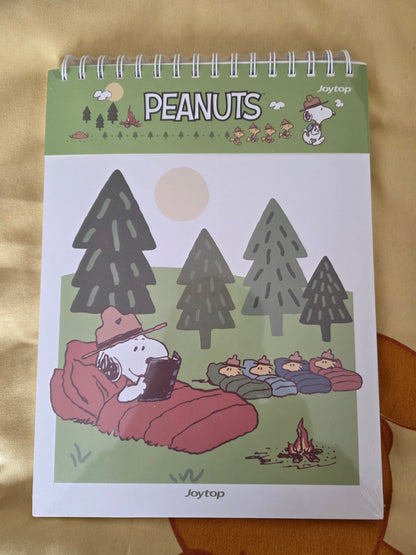 Snoopy Camping Style Spiral Notebook