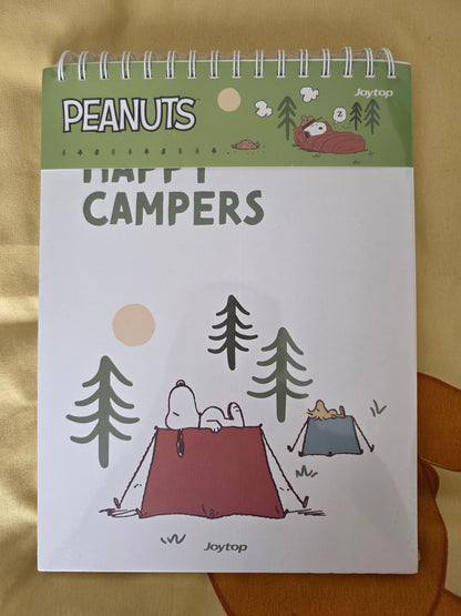 Snoopy Camping Style Spiral Notebook