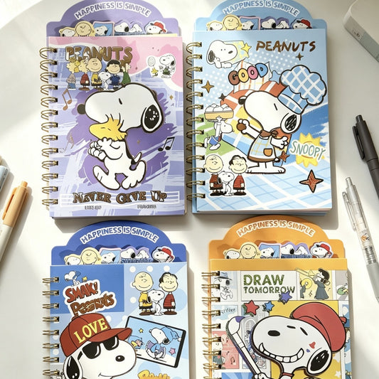 Cute Snoopy A5 Special-shaped Coil Notebook