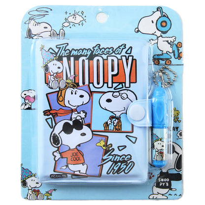 Cute Snoopy Mini Pocket Notebook With Pen