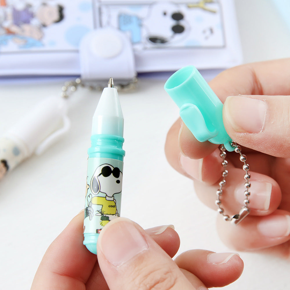 Cute Snoopy Mini Pocket Notebook With Pen
