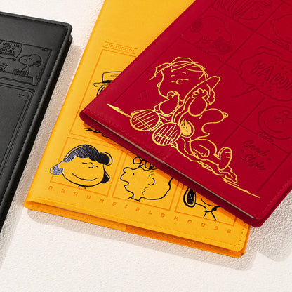 Vintage Snoopy PU Leather Hardcover Notebook
