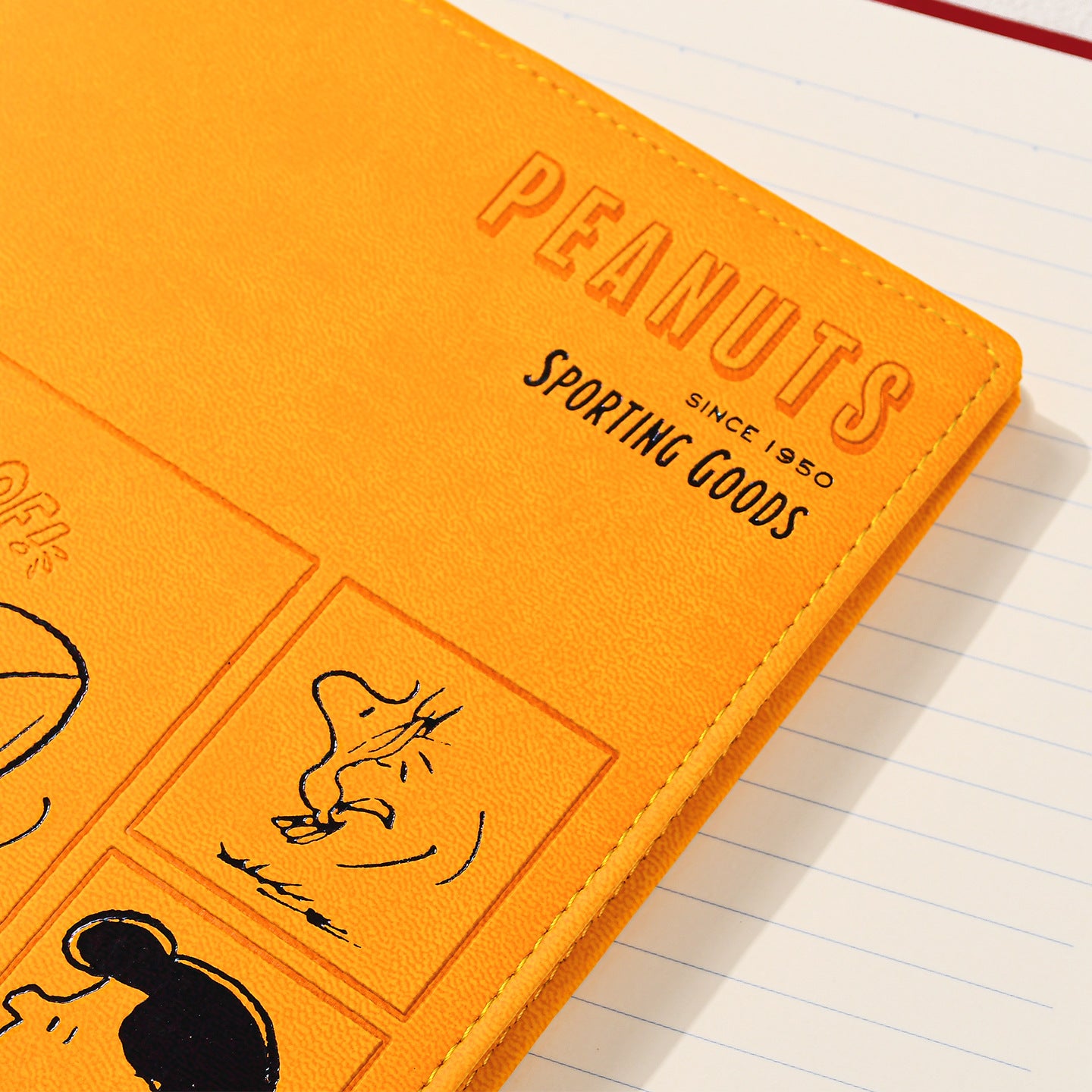 Vintage Snoopy PU Leather Hardcover Notebook