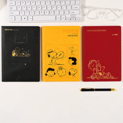 Vintage Snoopy PU Leather Hardcover Notebook
