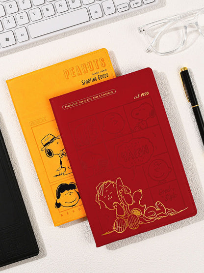 Vintage Snoopy PU Leather Hardcover Notebook
