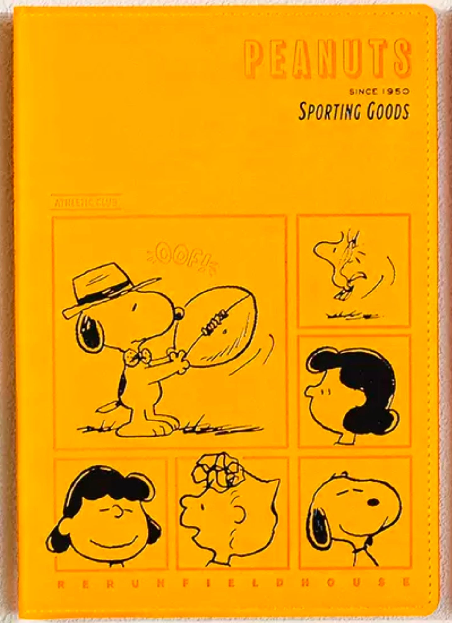 Vintage Snoopy PU Leather Hardcover Notebook