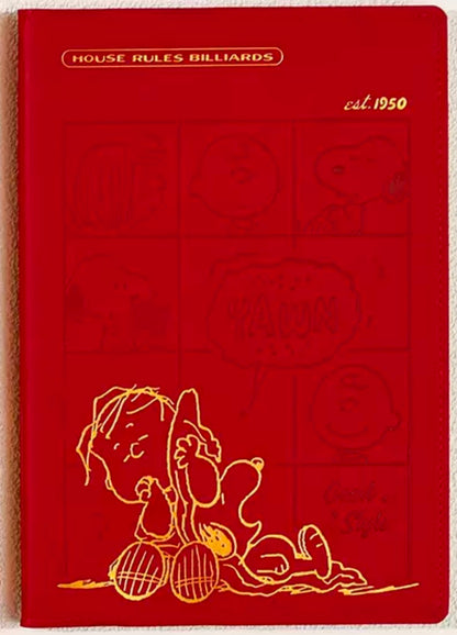 Vintage Snoopy PU Leather Hardcover Notebook