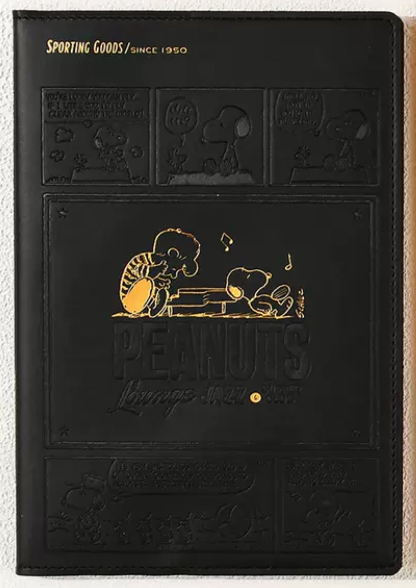 Vintage Snoopy PU Leather Hardcover Notebook