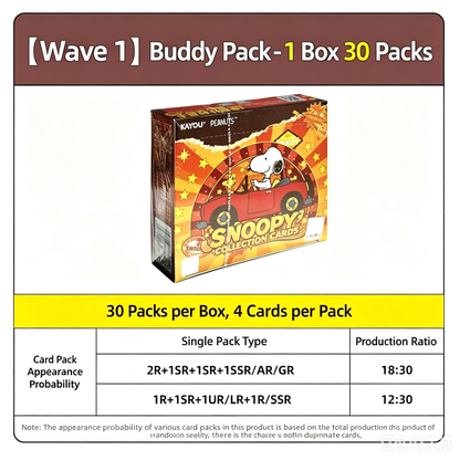 KAYOU Peanuts Snoopy Collectible Cards Premium Pack Wave 1