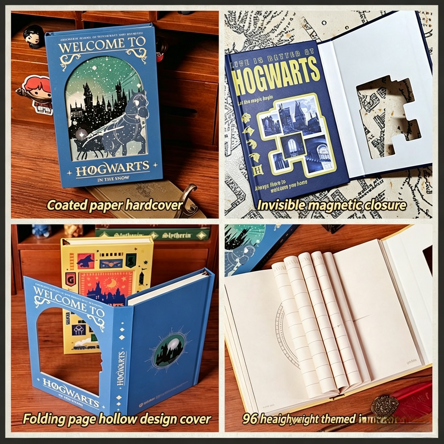 Harry Potter Hogwarts Vintage Hardcover Notebook