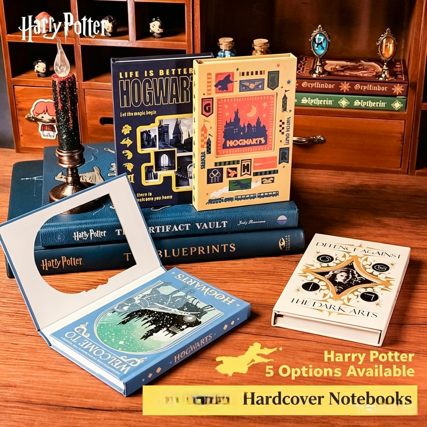 Harry Potter Hogwarts Vintage Hardcover Notebook