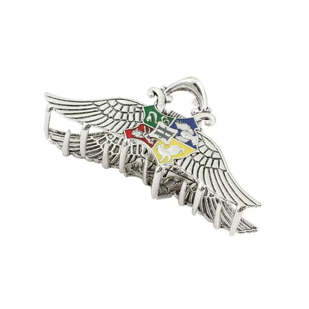 Harry Potter Hogwarts House Crest Wing Metal Hair Clip