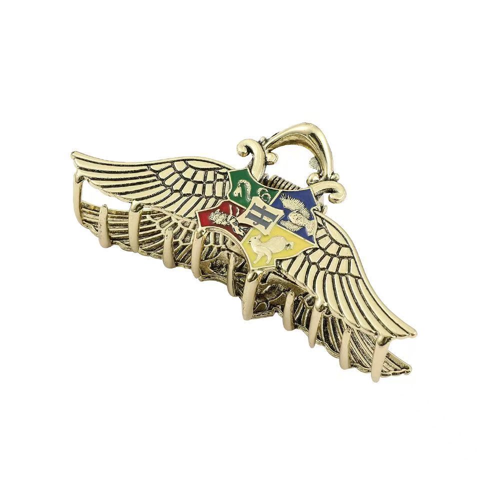 Harry Potter Hogwarts House Crest Wing Metal Hair Clip