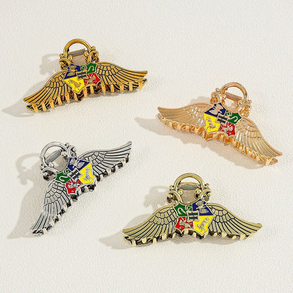 Harry Potter Hogwarts House Crest Wing Metal Hair Clip