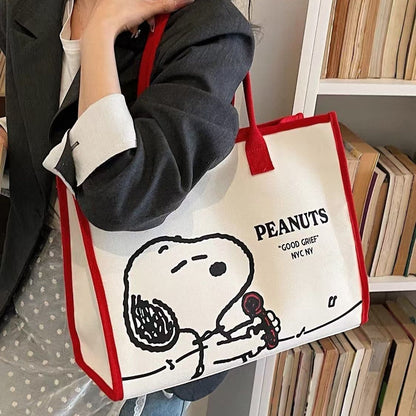 Snoopy Canvas Tote Bag