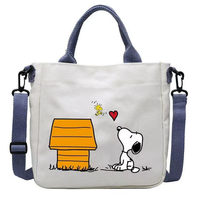 Snoopy Cartoon Canvas Handbag & Crossbody Bag