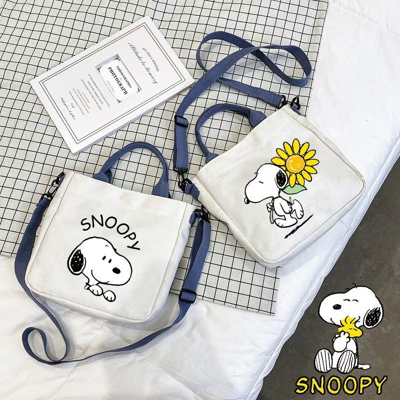 Snoopy Cartoon Canvas Handbag & Crossbody Bag